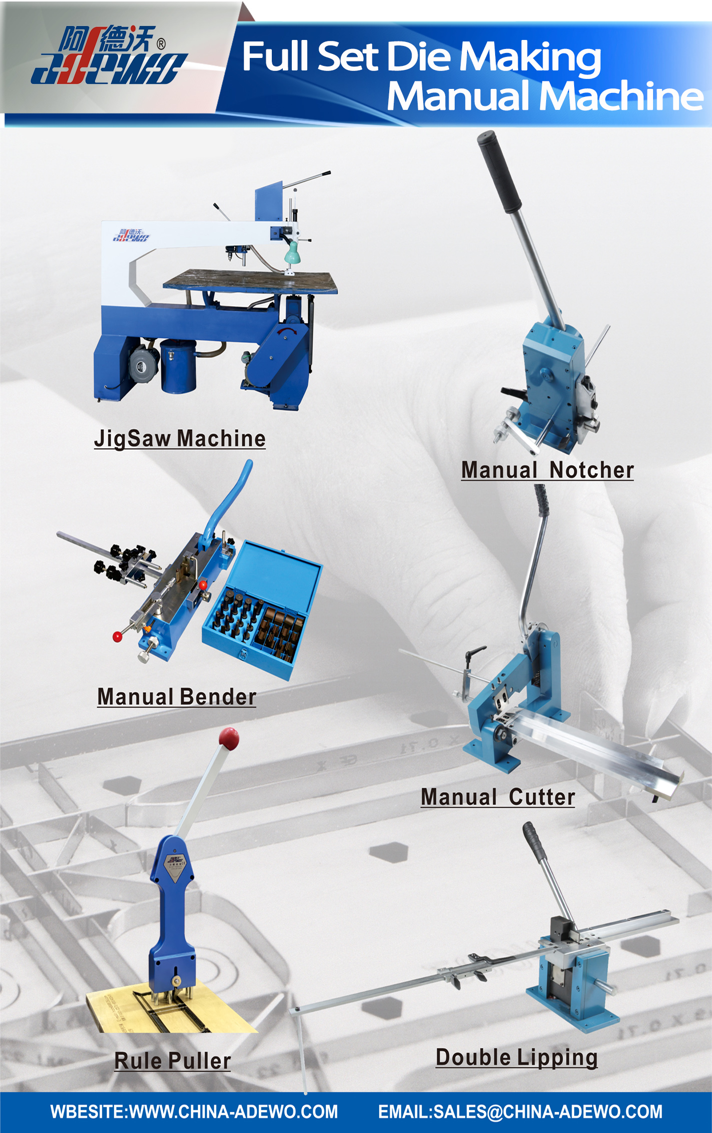 Mesin Manual Pembuat Die Set Lengkap