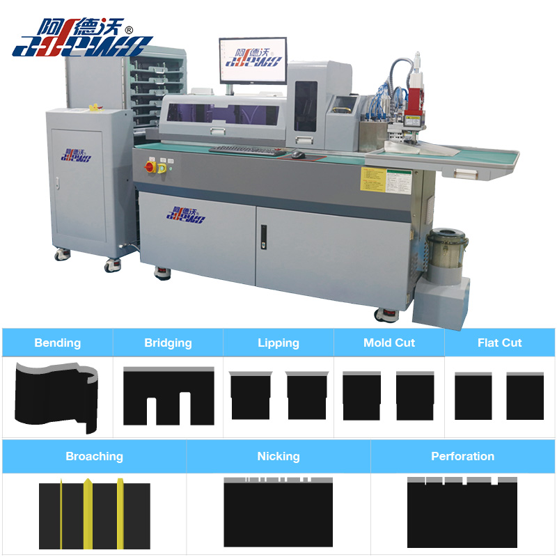 Mesin Bender Otomatis Die Aturan Baja Multi-Fungsi ABM-832C2 untuk Pembuat Die Bersertifikat BOBST