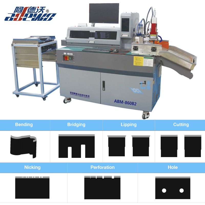 Aluminium Die Cutting Mould Auto Bender dengan Nicking