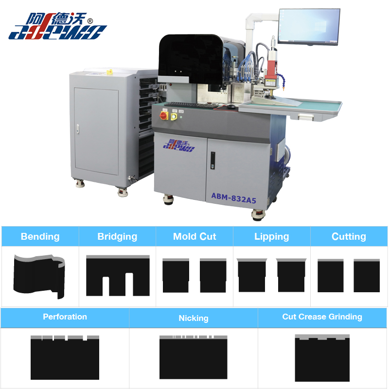 Mesin Bender Otomatis Cut Crease Die untuk Karton