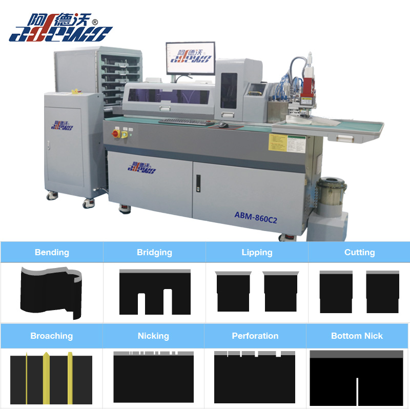 Mesin Bending Otomatis Aturan Baja Tinggi dengan Bros